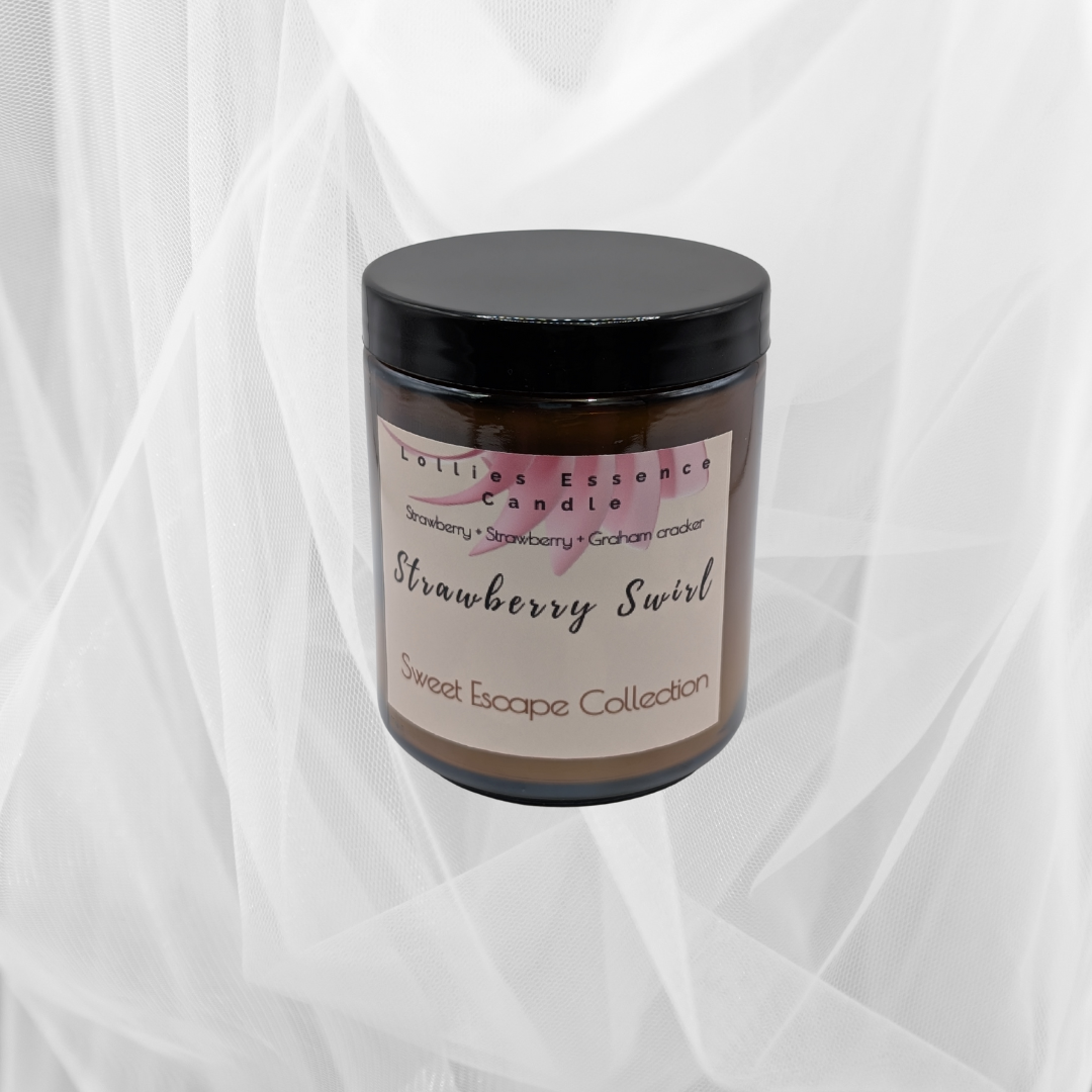 Strawberry Swirl Scented Candle 9oz.